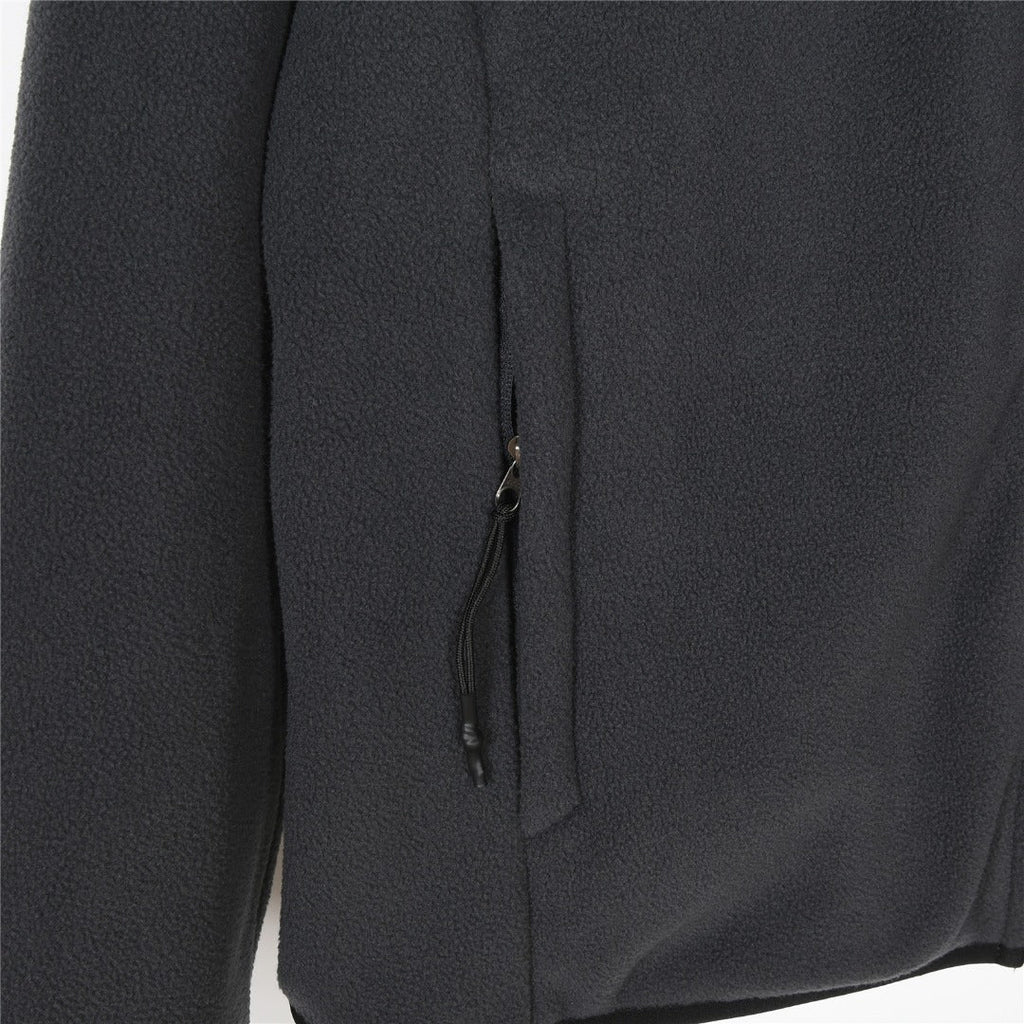 The North Face Women's Men's Fleece Jacket - Dark Gray & Black Color Block
