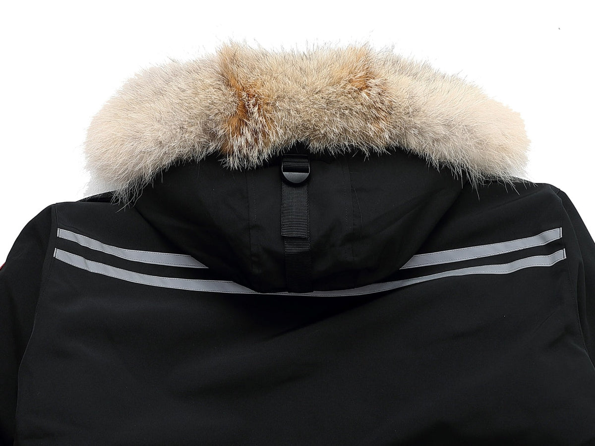 Canada Goose Women's Men's Expedition Down Parka Jacket with Coyote Fur - Black