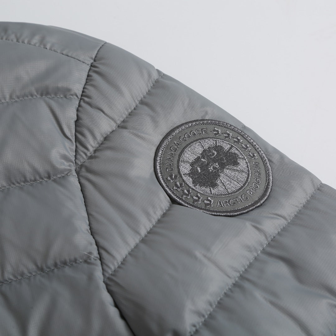Canada Goose Women's Men's Lightweight Stand Collar Puffer Jacket - Grey