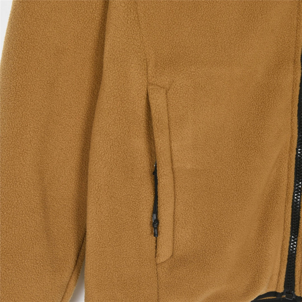The North Face Women's Men's Fleece Jacket - Khaki & Black Color Block