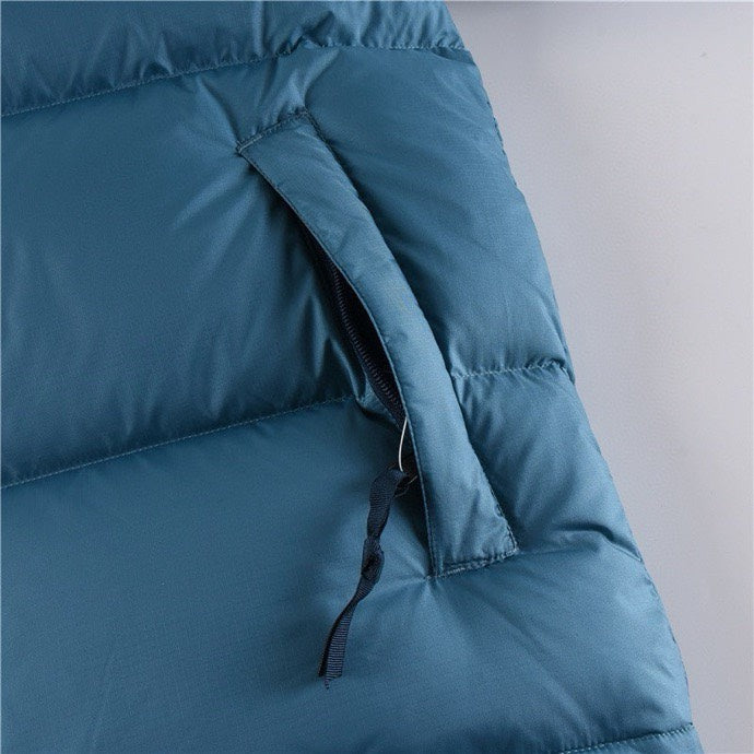 The North Face 1996 Retro Nuptse Jacket Teal Navy Color Block