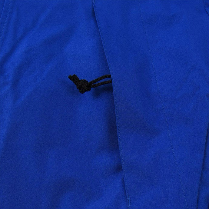 The North Face Women's Men's Hooded Mountain Jacket - Bright Blue & Black Color Block