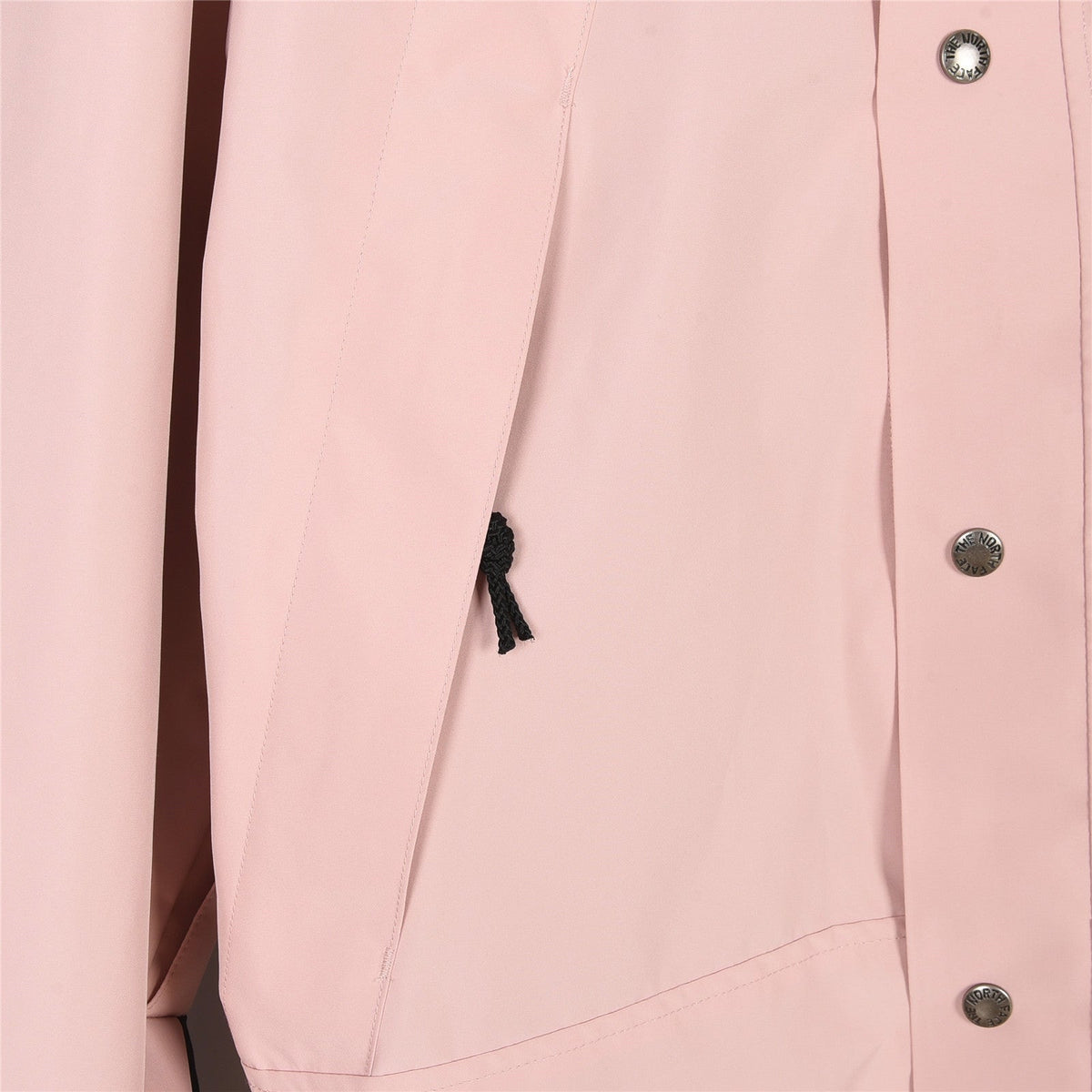 The North Face Men's Pink Black Color Block Hooded Mountain Jacket