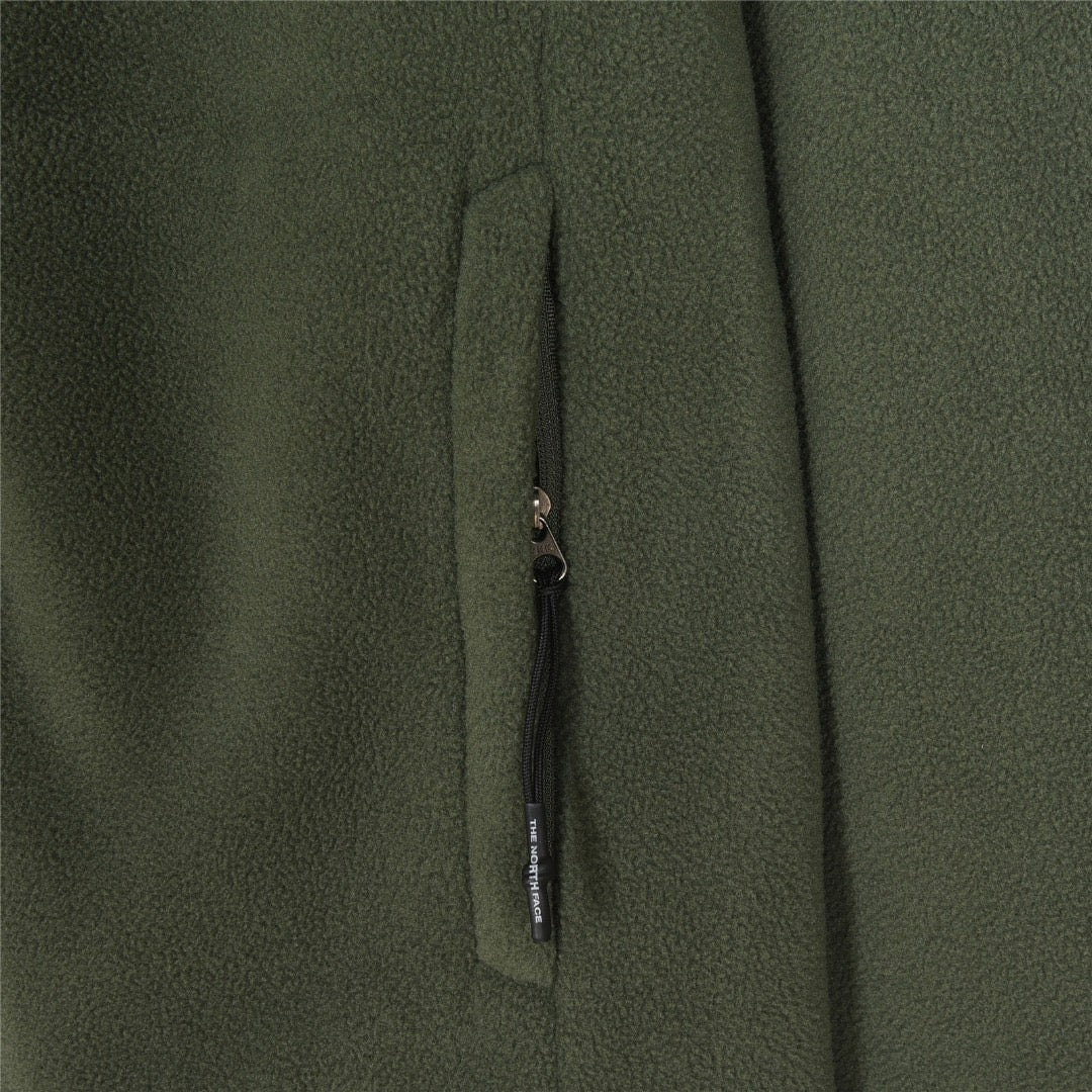 The North Face Women's Men's Fleece Jacket - Olive Green & Black Color Block
