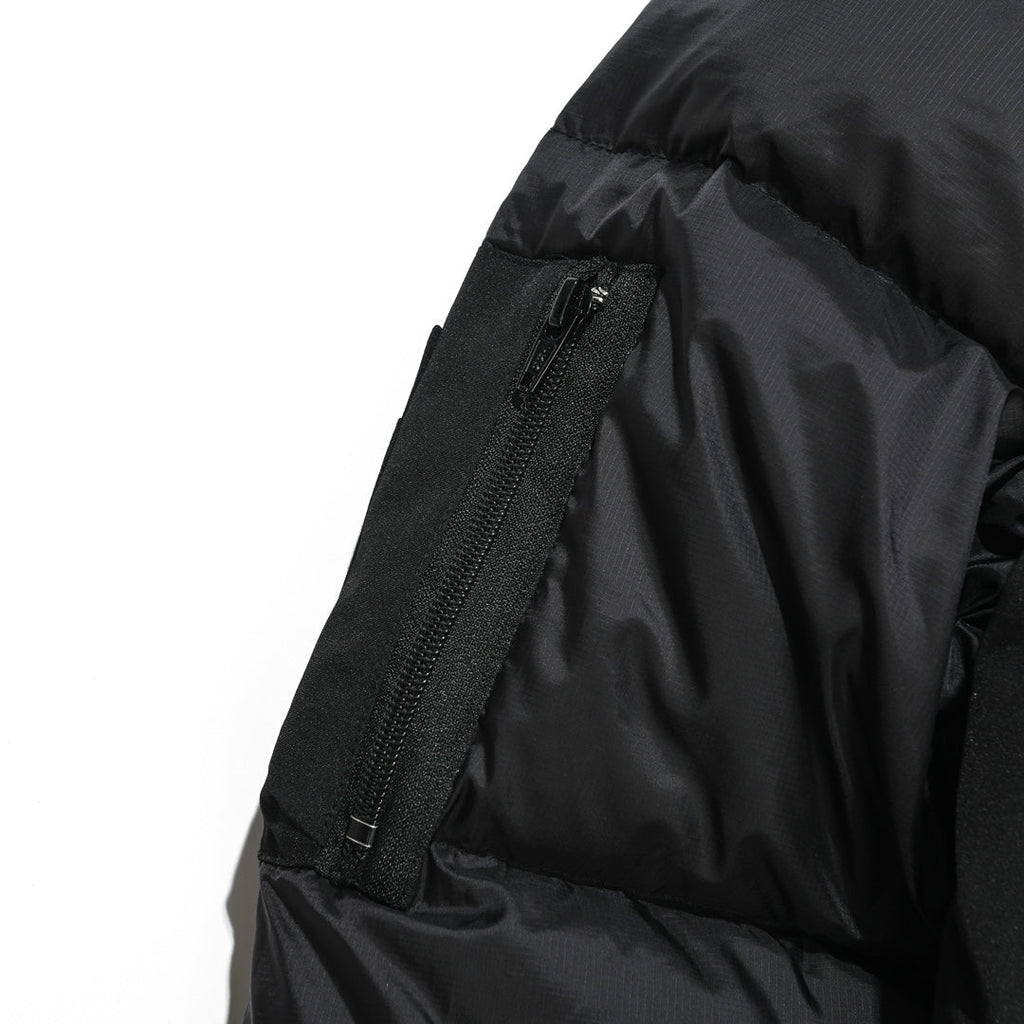 Canada Goose Women's Men's Hooded Down Bomber Jacket - Black