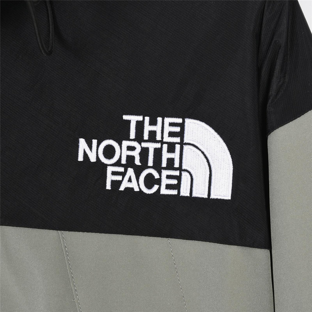 The North Face Men's Hooded Mountain Jacket | Sage Green & Black Color Block