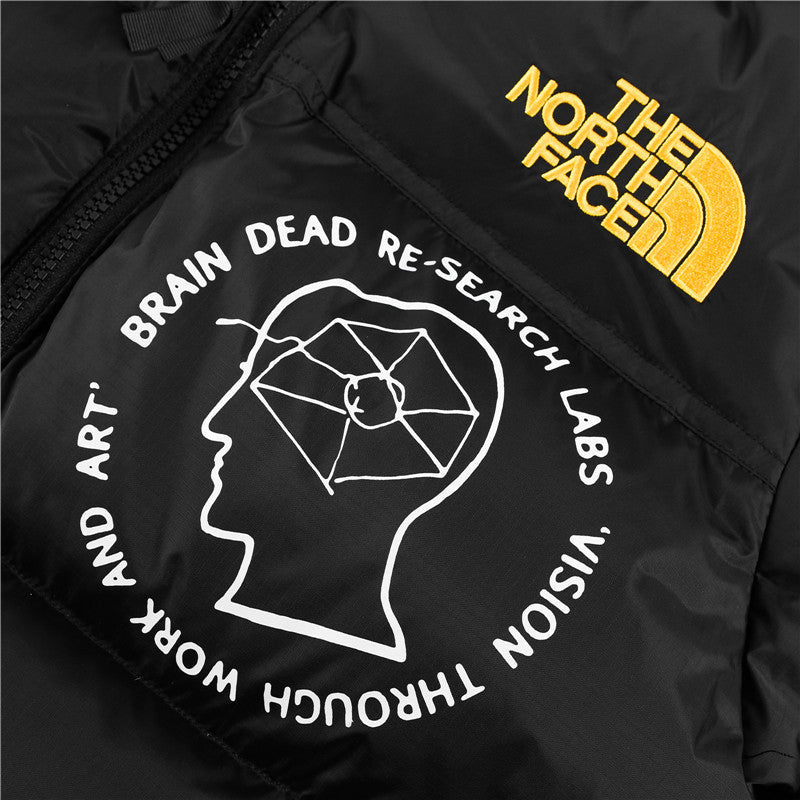 The North Face x Brain Dead Printed Puffer Jacket | Black | Women's & Men's Streetwear