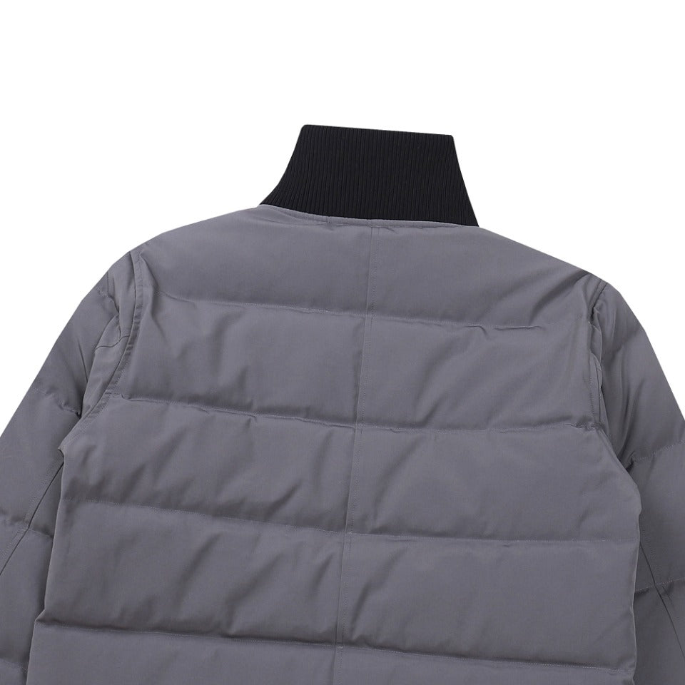 Canada Goose Women's Men's Black Label Cropped Puffer Jacket - Grey