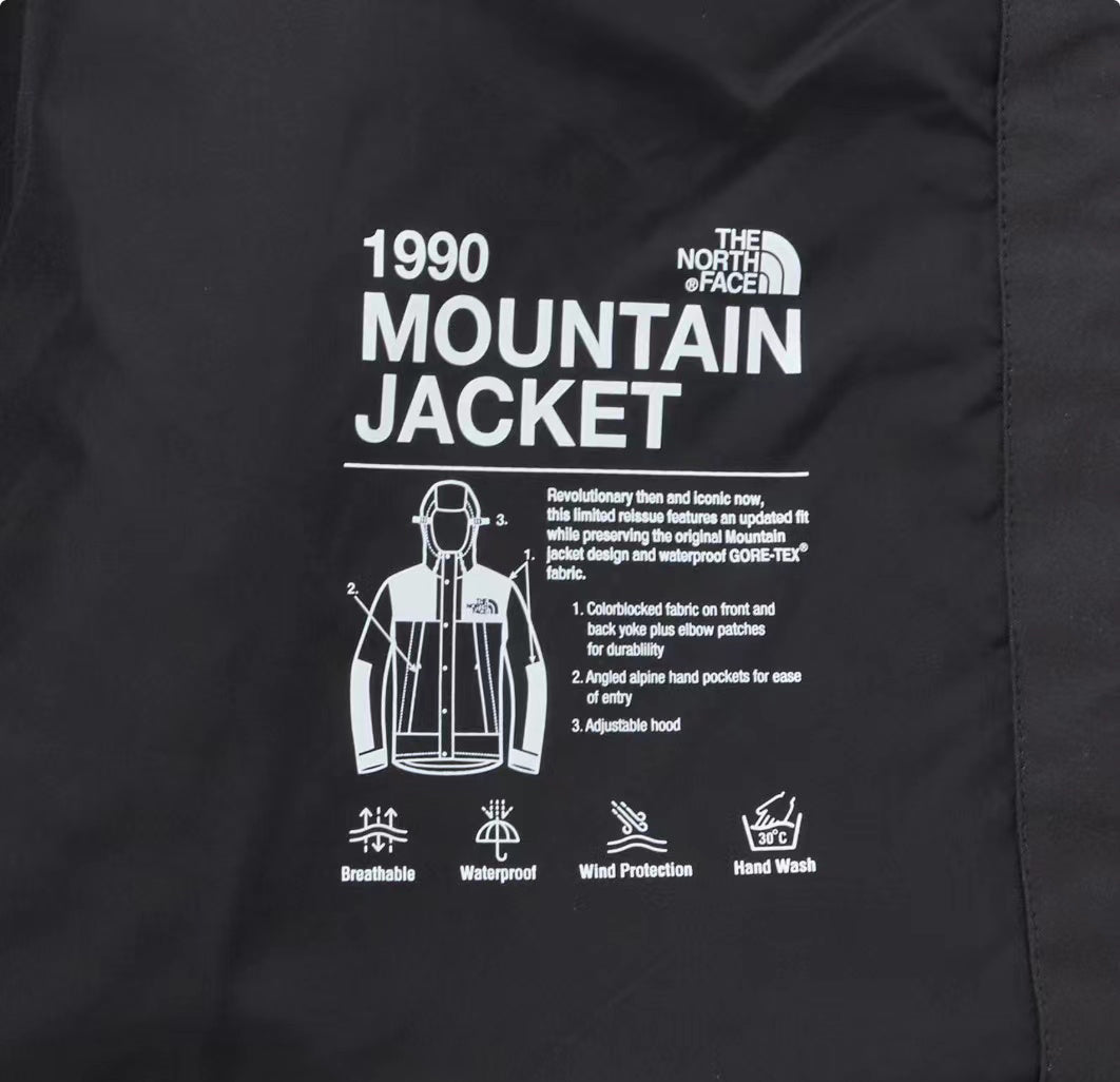 The North Face Women's Men's GORE-TEX Hooded Mountain Jacket - Forest Print Gradient