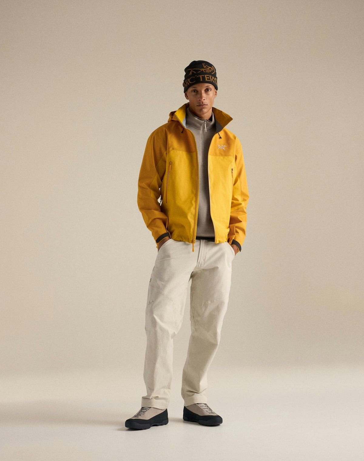 Arc'teryx Beta AR Men's Jacket, Two-Tone Yellow Hard Shell