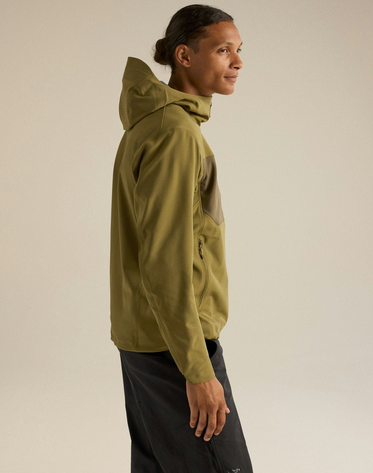 Arc'teryx Gamma MX Men's Hoody, Olive Color-Block Soft Shell