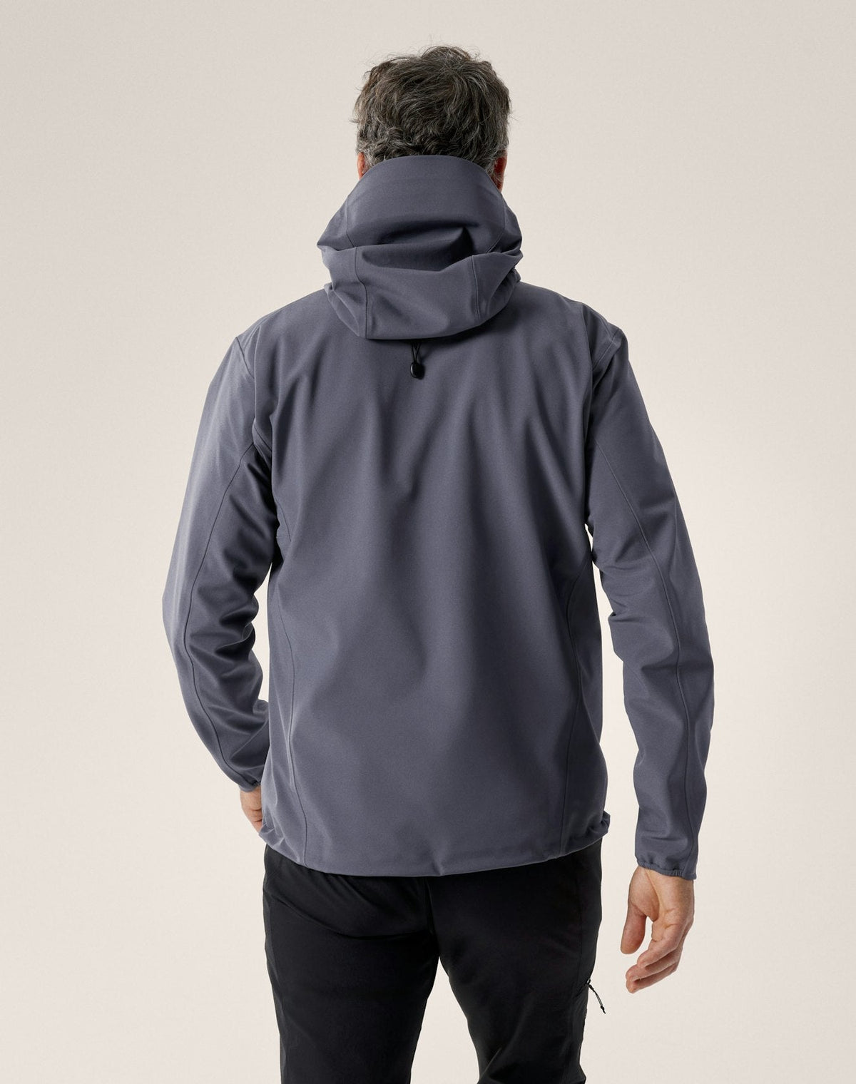Arc'teryx Gamma MX Men's Hoody, Grey and Blue Color-Block Soft Shell