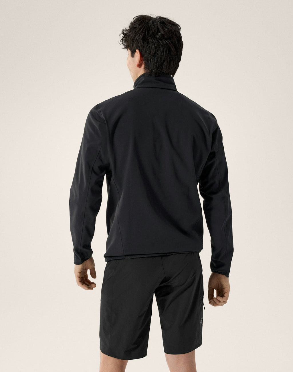 Arc'teryx Gamma MX Men's Jacket, Black and Olive Color-Block Soft Shell