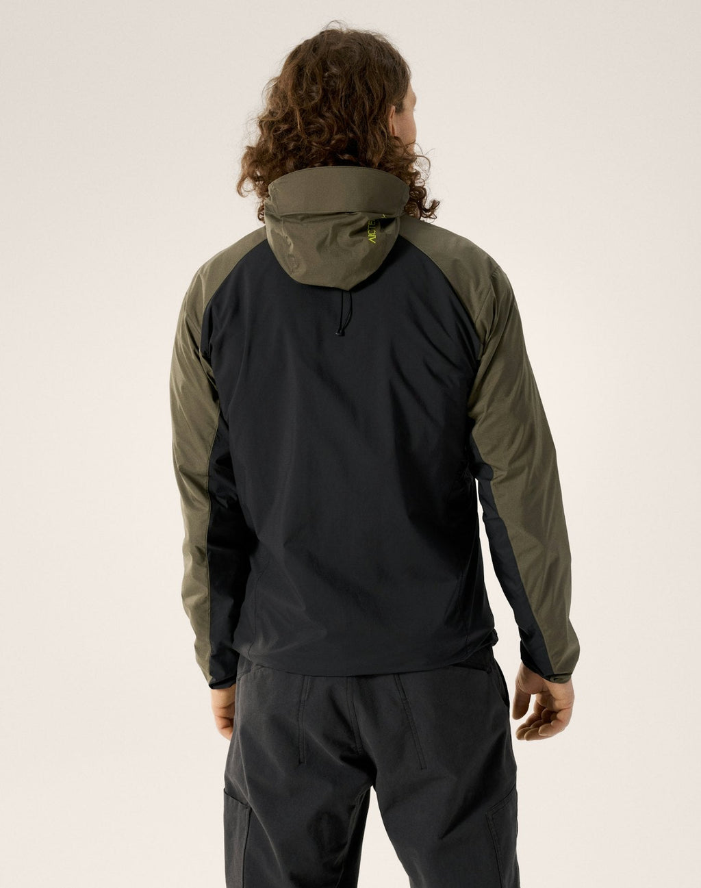 Arc'teryx Squamish Men's Hoody, Black & Olive Color Block