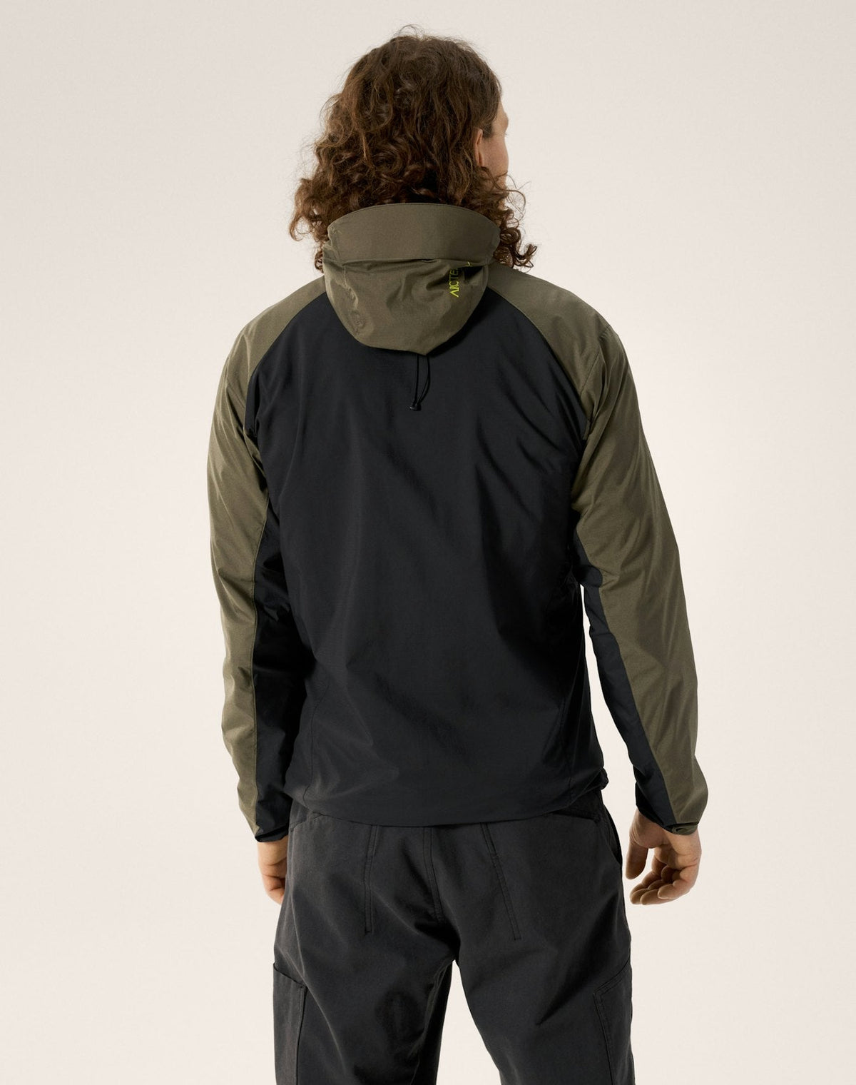 Arc'teryx Squamish Men's Hoody, Black & Olive Color Block