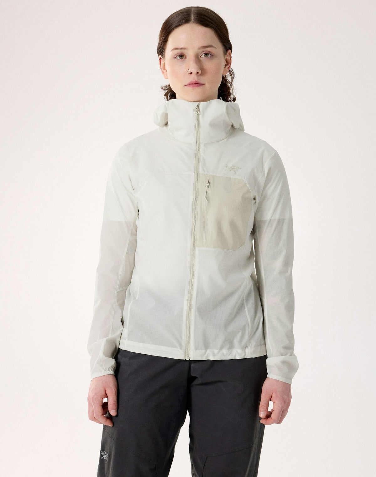 Arc'teryx Squamish Women's Hoody, Off White Color Block