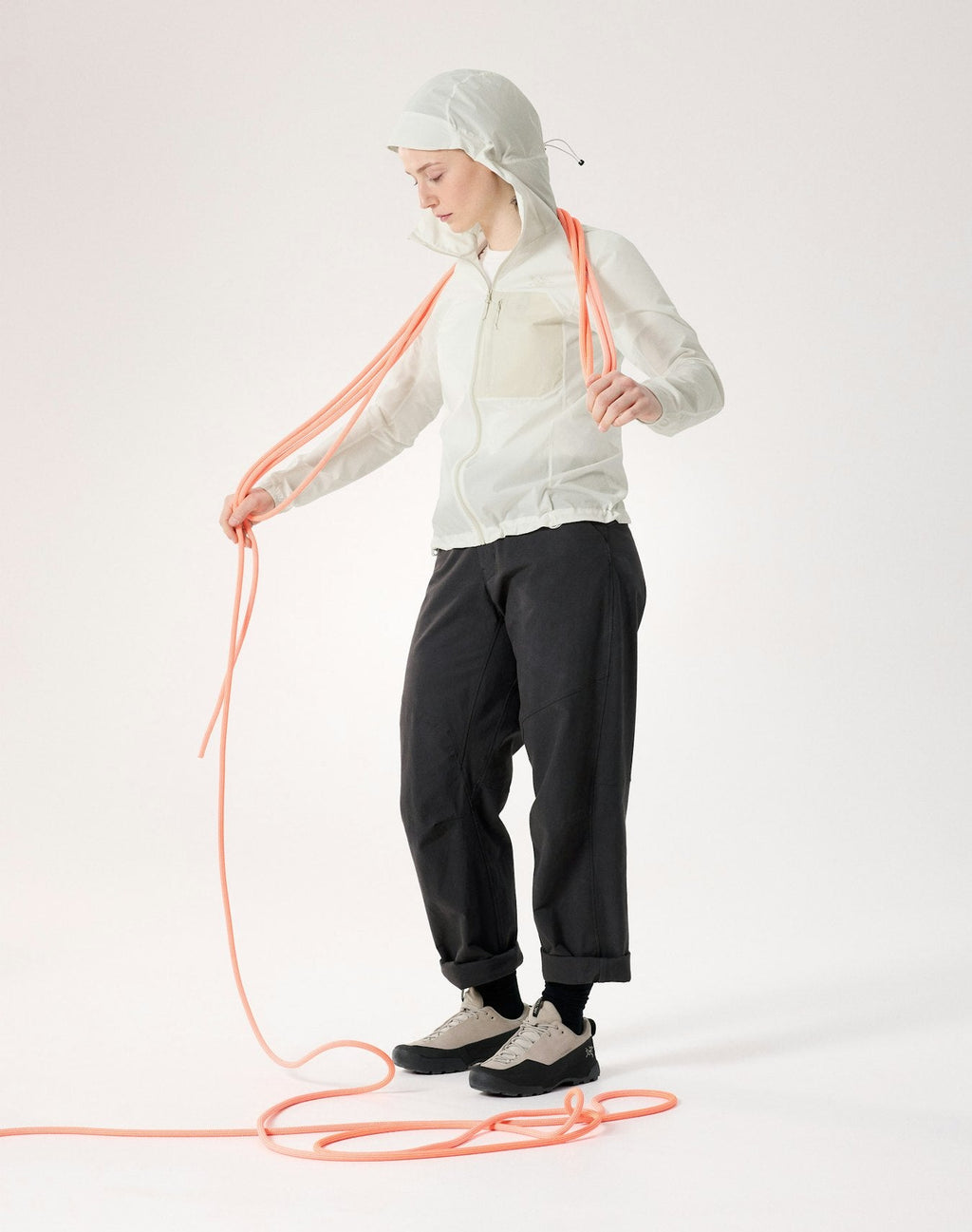 Arc'teryx Squamish Women's Hoody, Off White Color Block