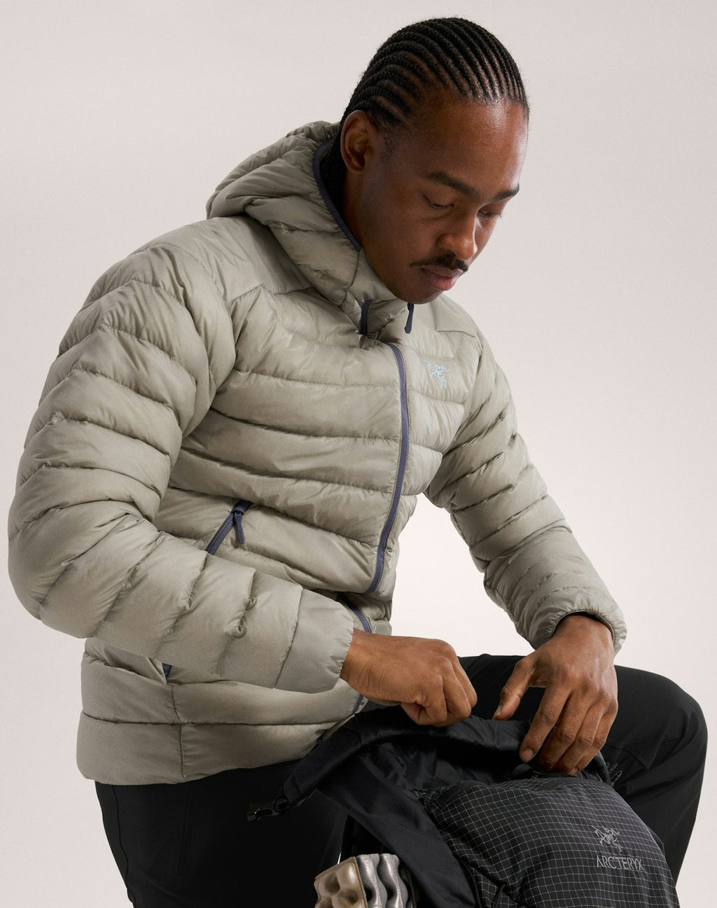 Arc'teryx Men's Cerium Hoody | Pale Grey Down Jacket