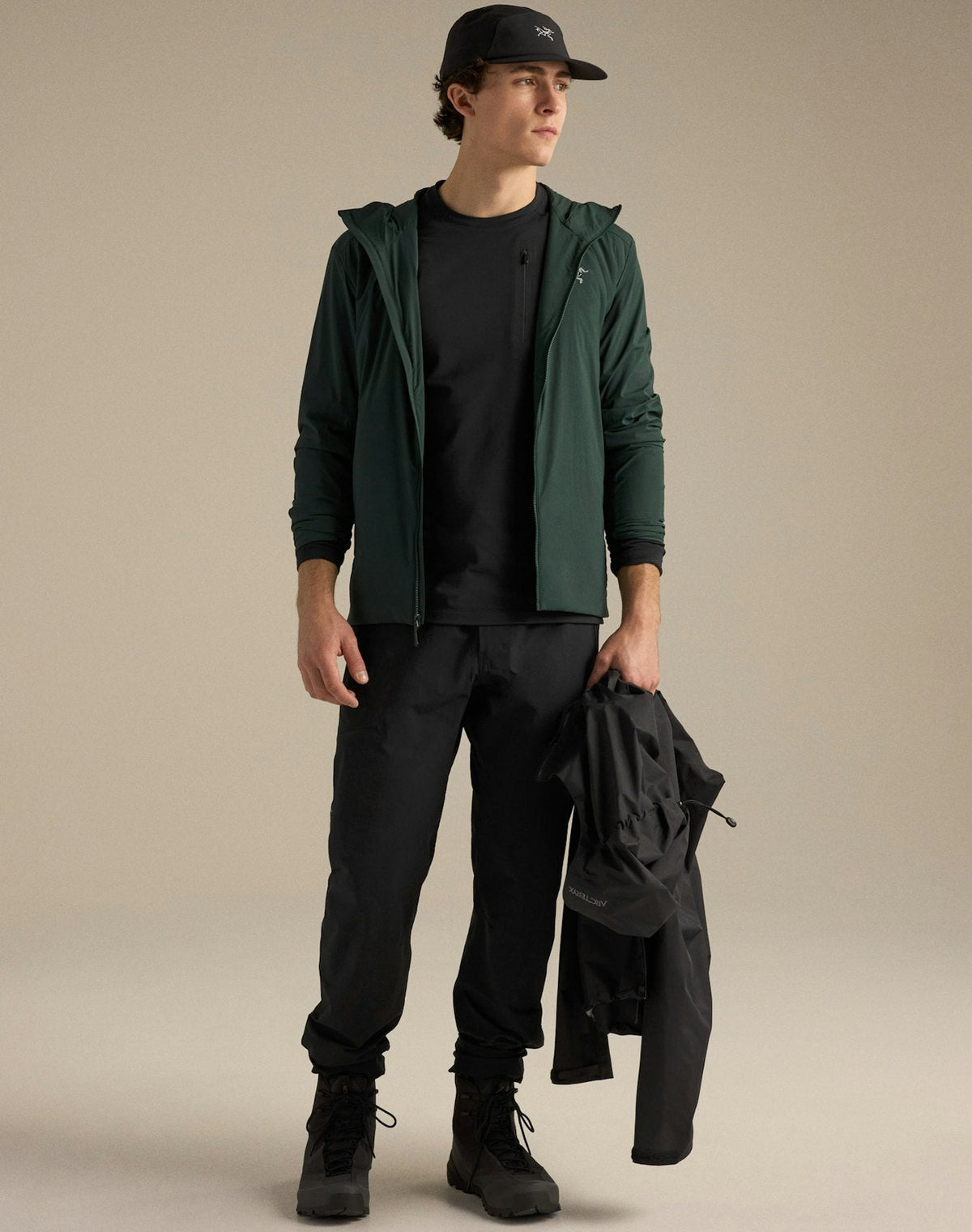 Arc'teryx Men's Atom Hoody | Black Sapphire Green