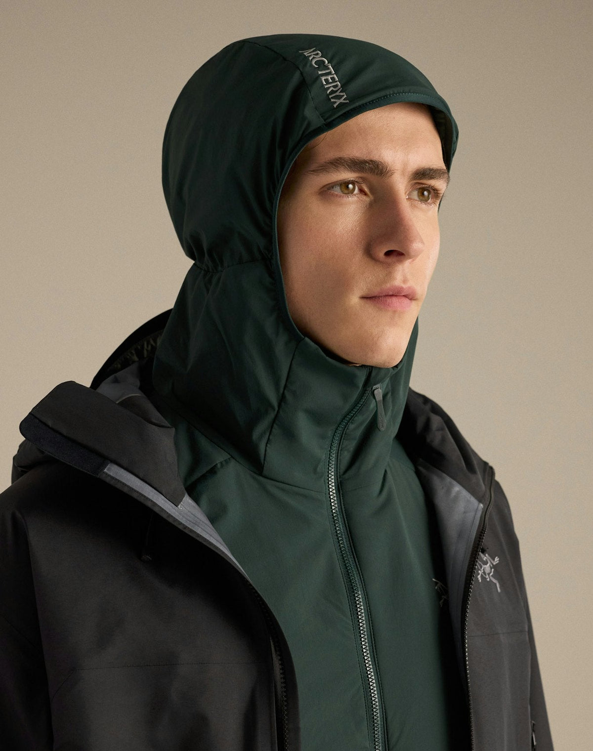 Arc'teryx Men's Atom Hoody | Black Sapphire Green