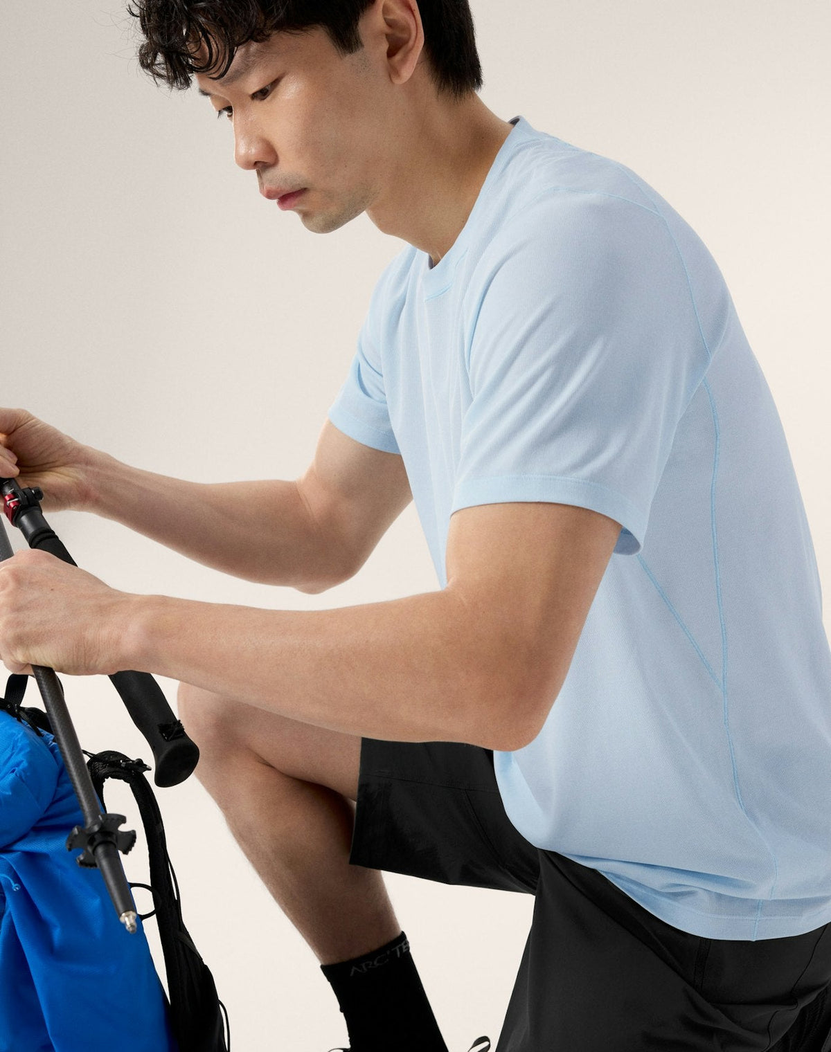 Arc'teryx Men's Cormac Crew Short Sleeve Shirt | Sky Blue