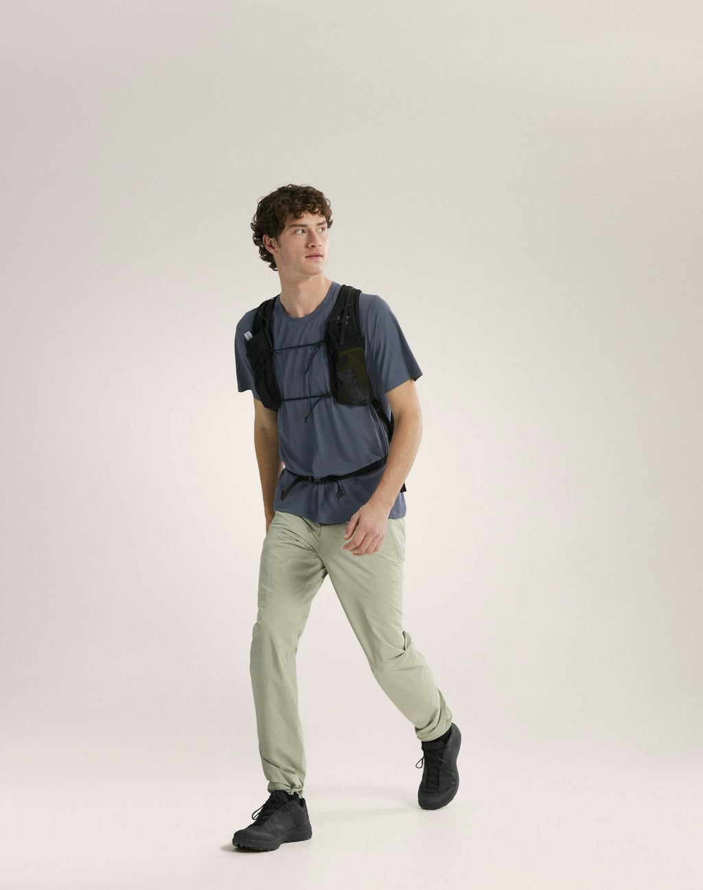 Arc'teryx Men's Cormac Crew Short Sleeve Shirt | Blue Graphite