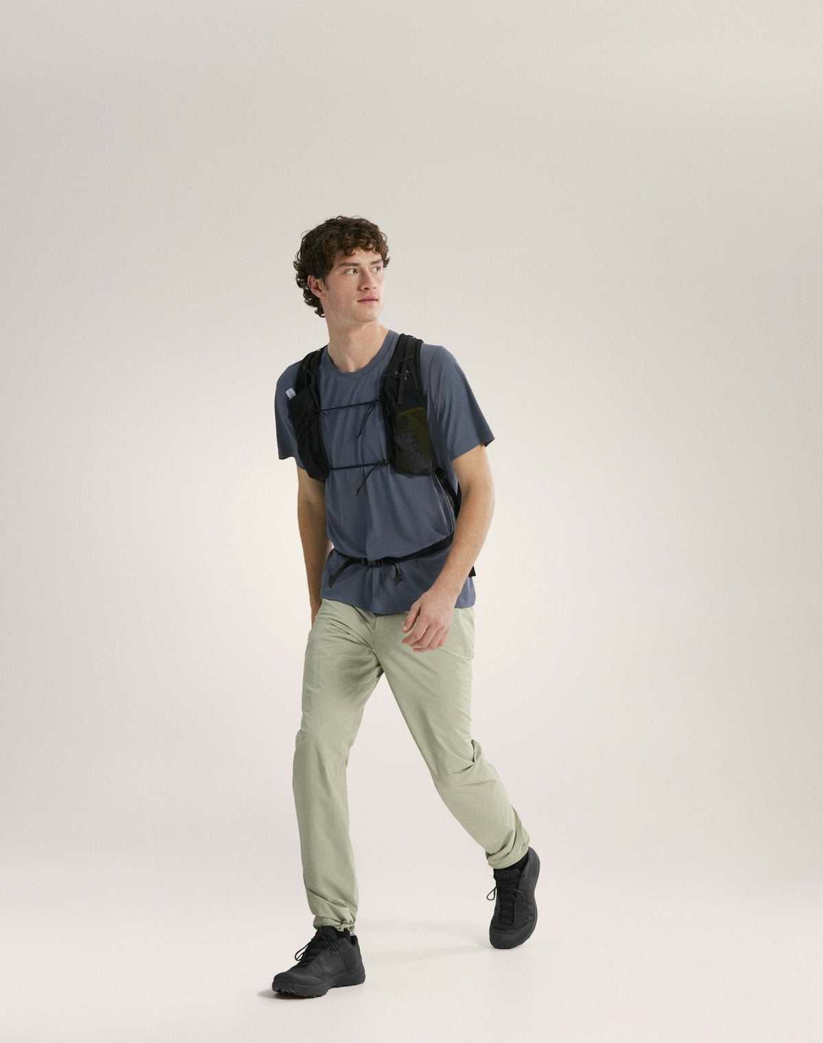 Arc'teryx Men's Cormac Crew Short Sleeve Shirt | Blue Graphite