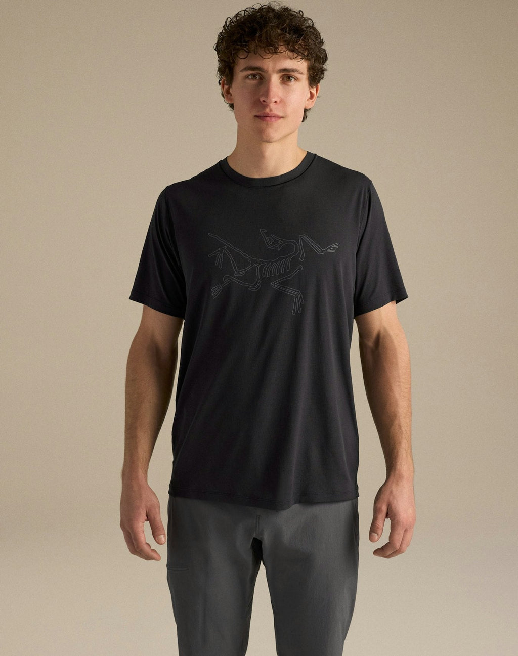 Arc'teryx Men's Big Bird Skeleton Short Sleeve Shirt | Black