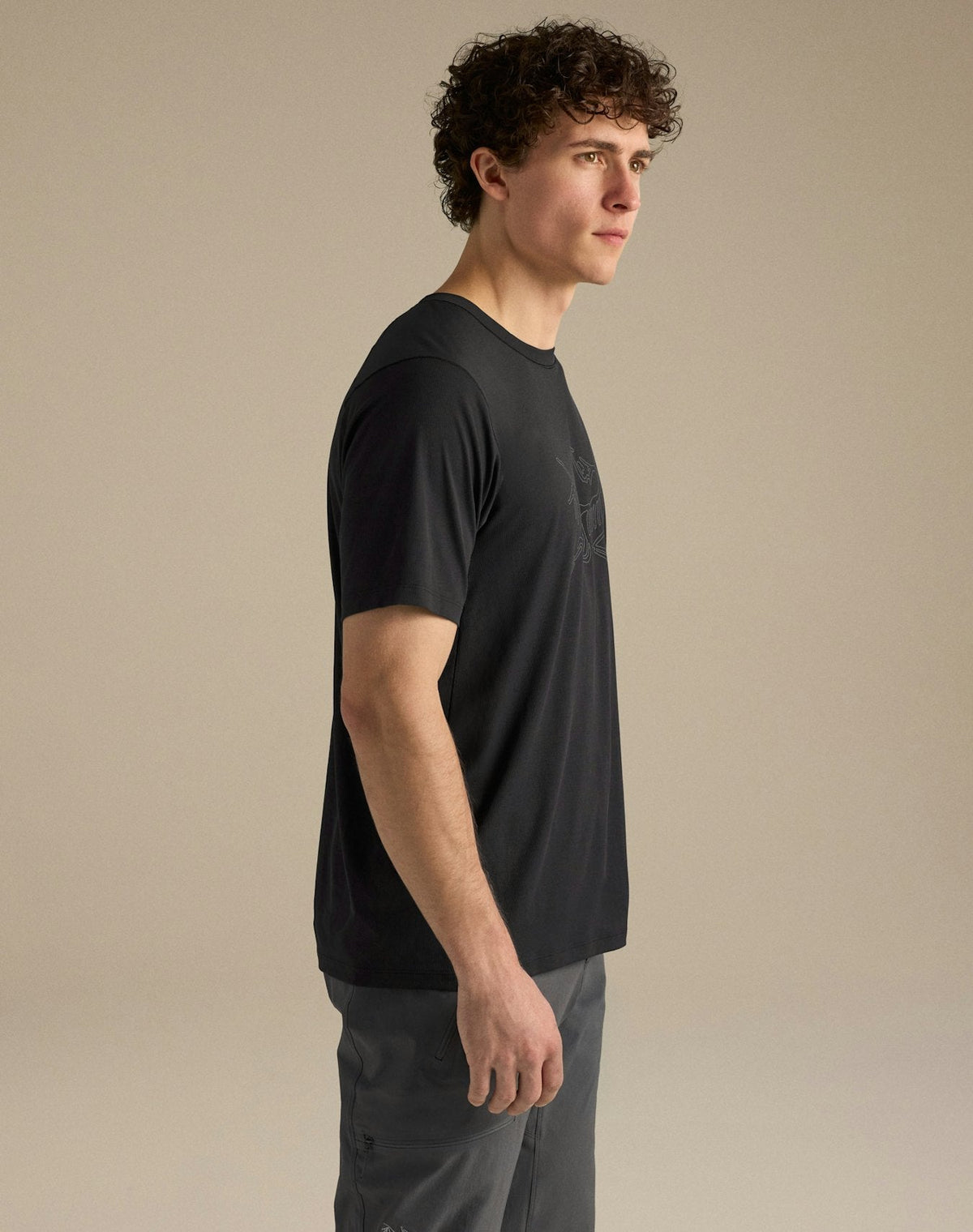Arc'teryx Men's Big Bird Skeleton Short Sleeve Shirt | Black