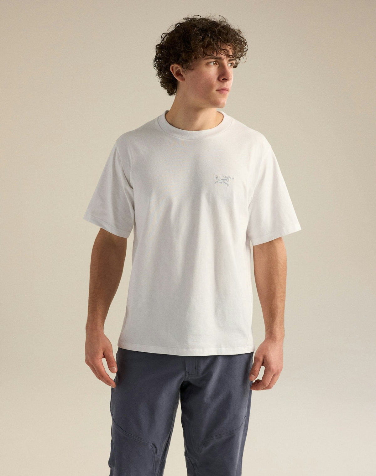 Arc'teryx Men's Emblem Crew Short Sleeve Shirt | White