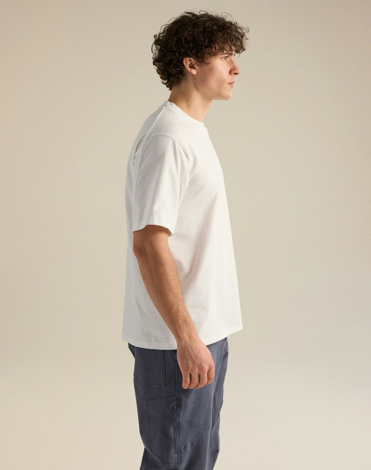 Arc'teryx Men's Emblem Crew Short Sleeve Shirt | White