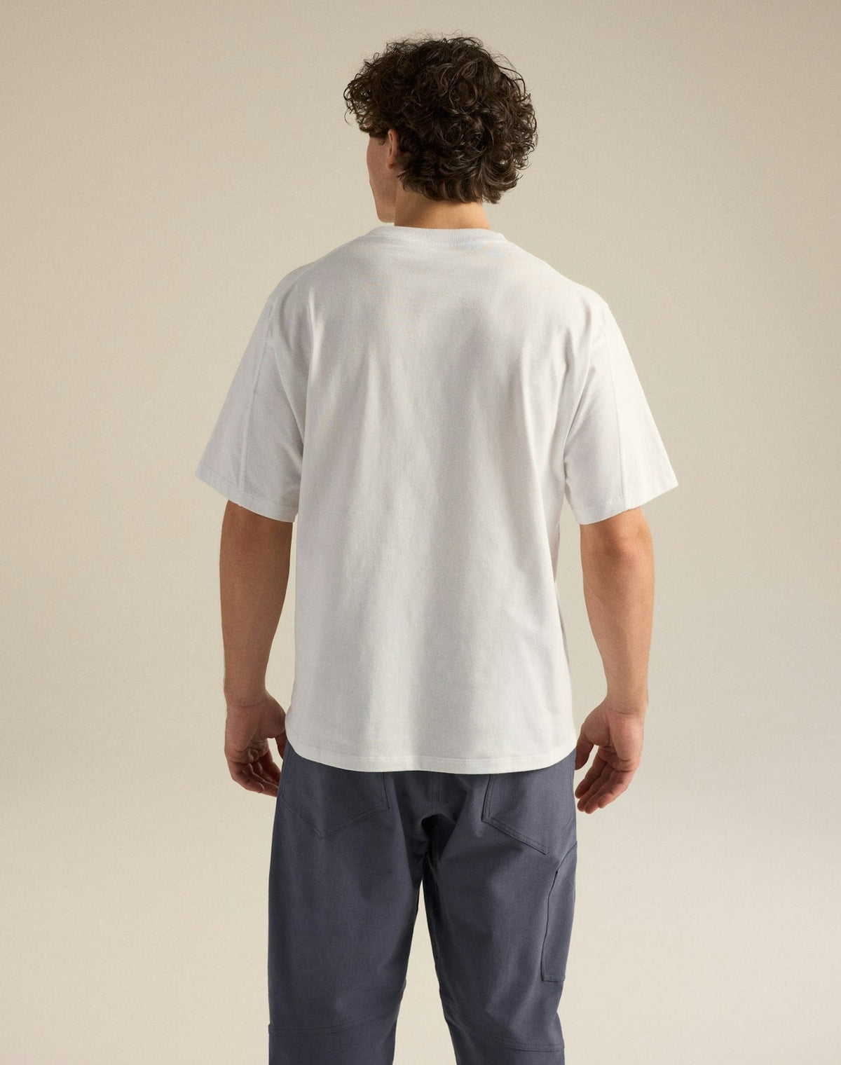 Arc'teryx Men's Emblem Crew Short Sleeve Shirt | White