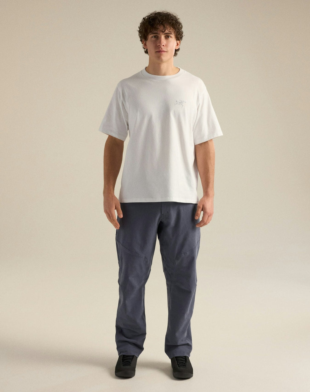 Arc'teryx Men's Emblem Crew Short Sleeve Shirt | White