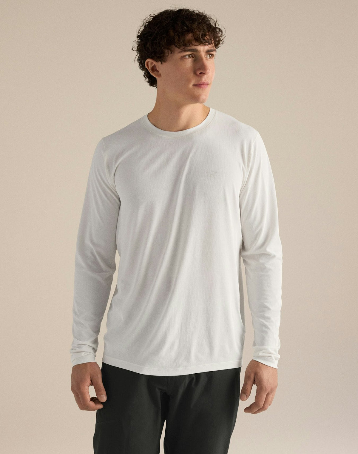 Arc'teryx Men's Cormac Crew Long Sleeve Shirt | White