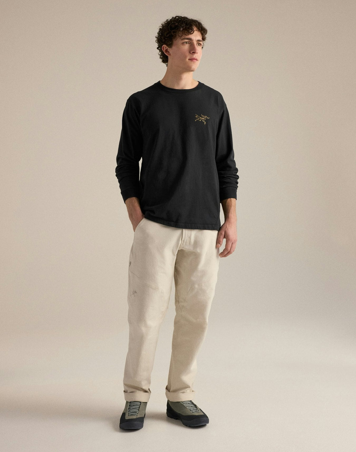 Arc'teryx Kragg Cotton Bird Crew Long Sleeve T-Shirt | Men's