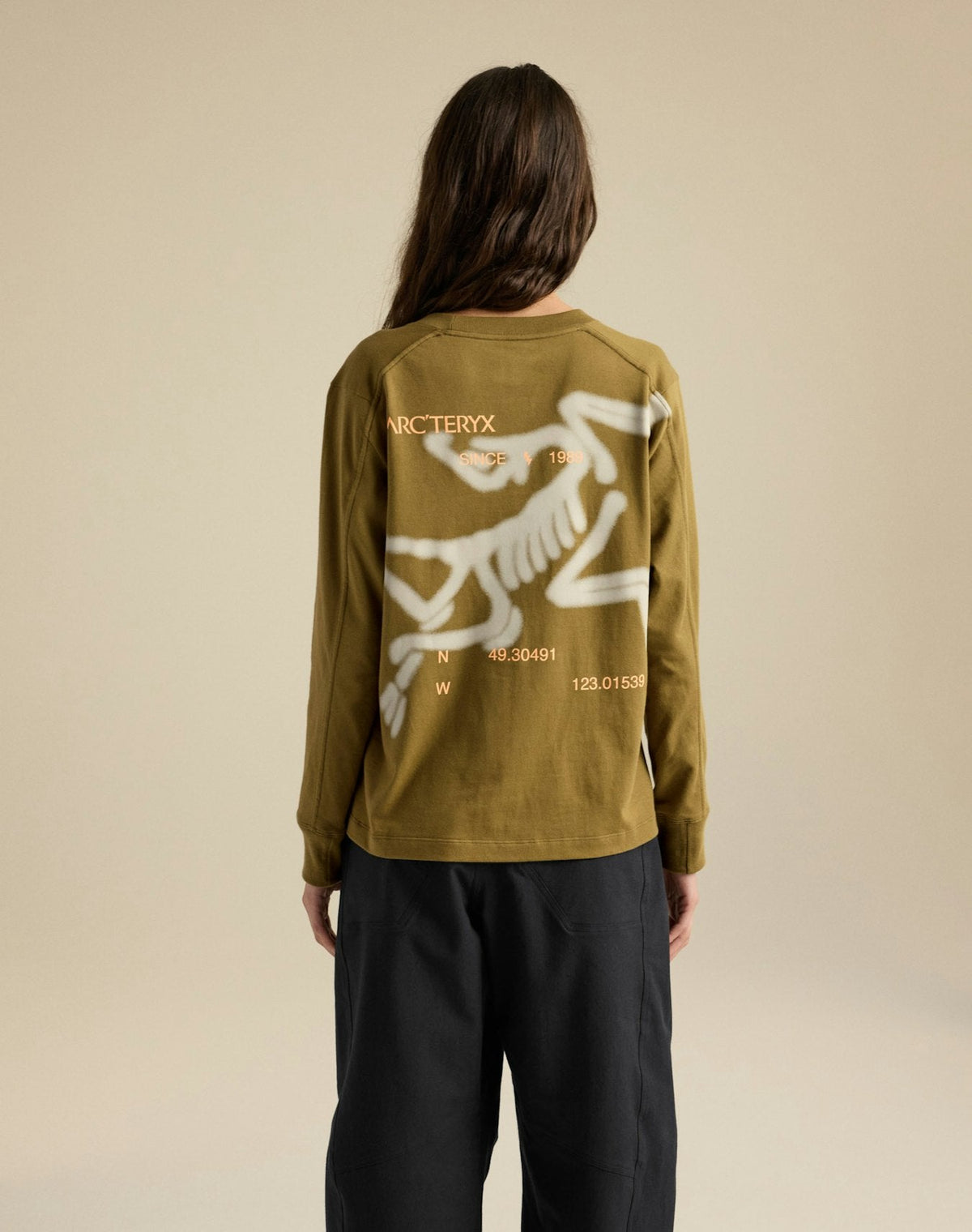 Arc'teryx Women's Kragg Cotton Bird Crew Long Sleeve T-Shirt