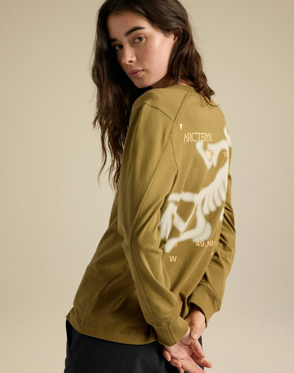 Arc'teryx Women's Kragg Cotton Bird Crew Long Sleeve T-Shirt