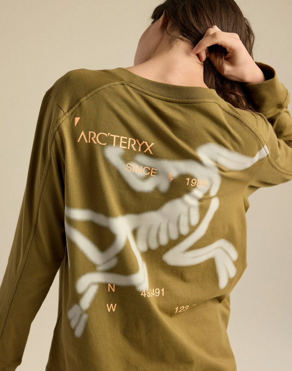 Arc'teryx Women's Kragg Cotton Bird Crew Long Sleeve T-Shirt