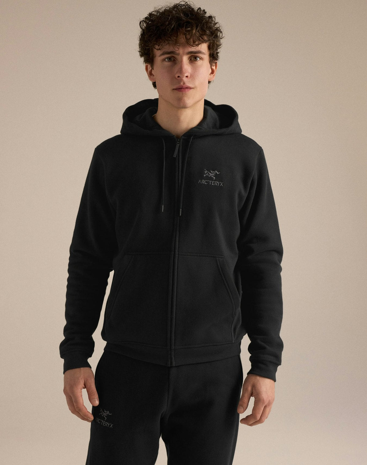 Arc'teryx Emblem Fleece Full-Zip Hoody – Black