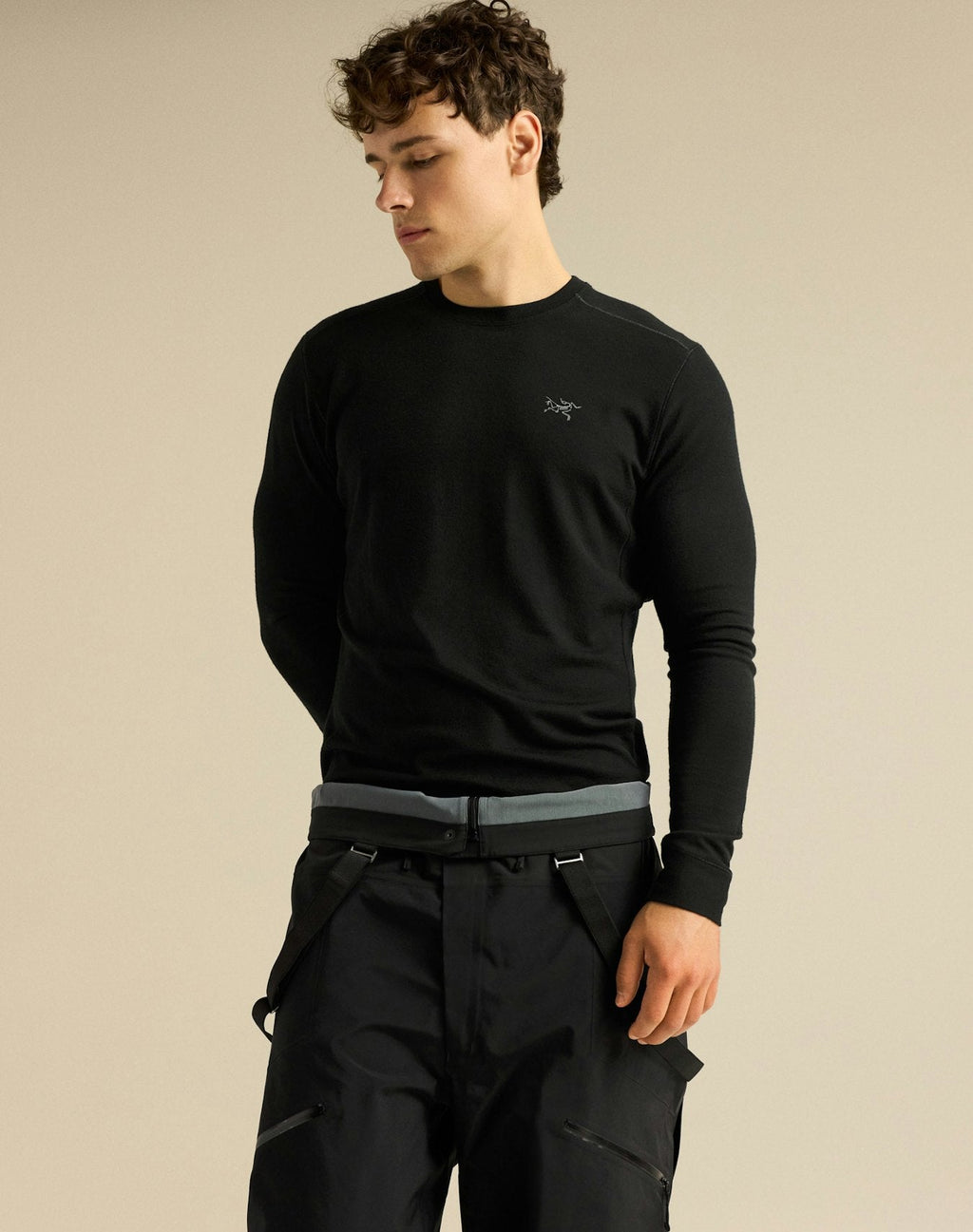 Arc'teryx Satoro Men's Merino Wool Crewneck – Black