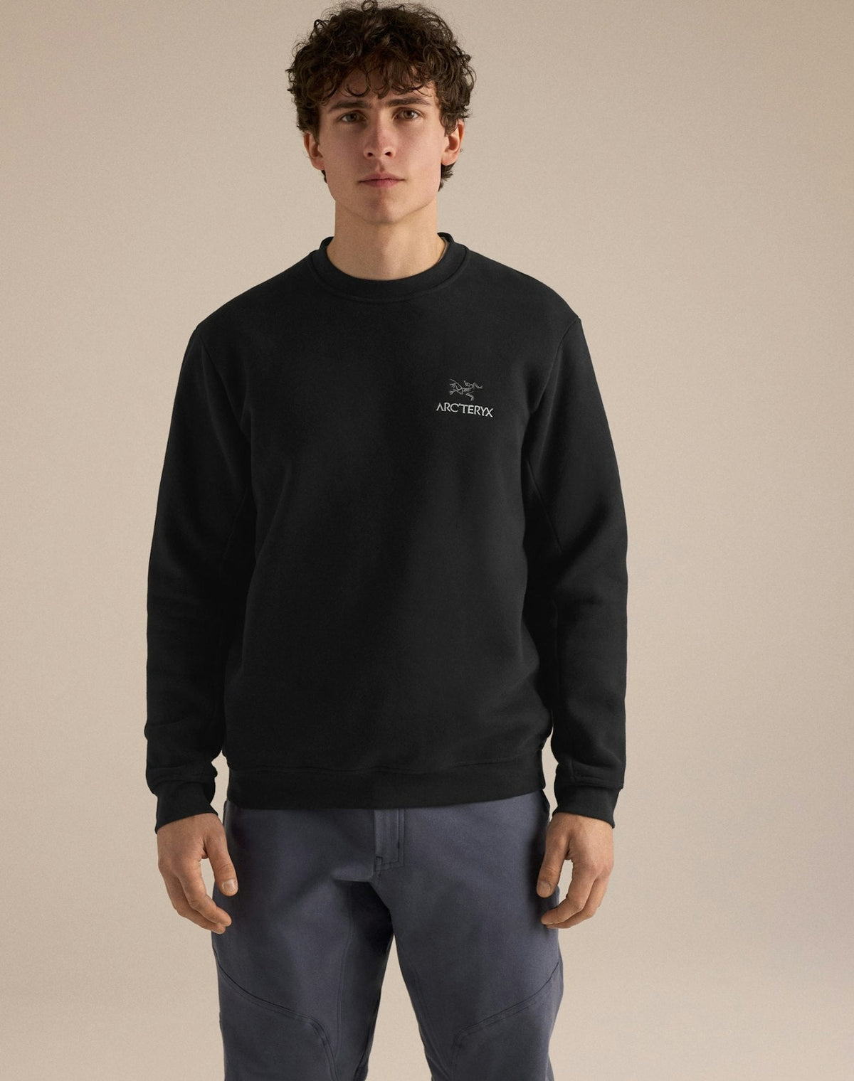 Arc'teryx Emblem Fleece Crewneck Sweatshirt – Black