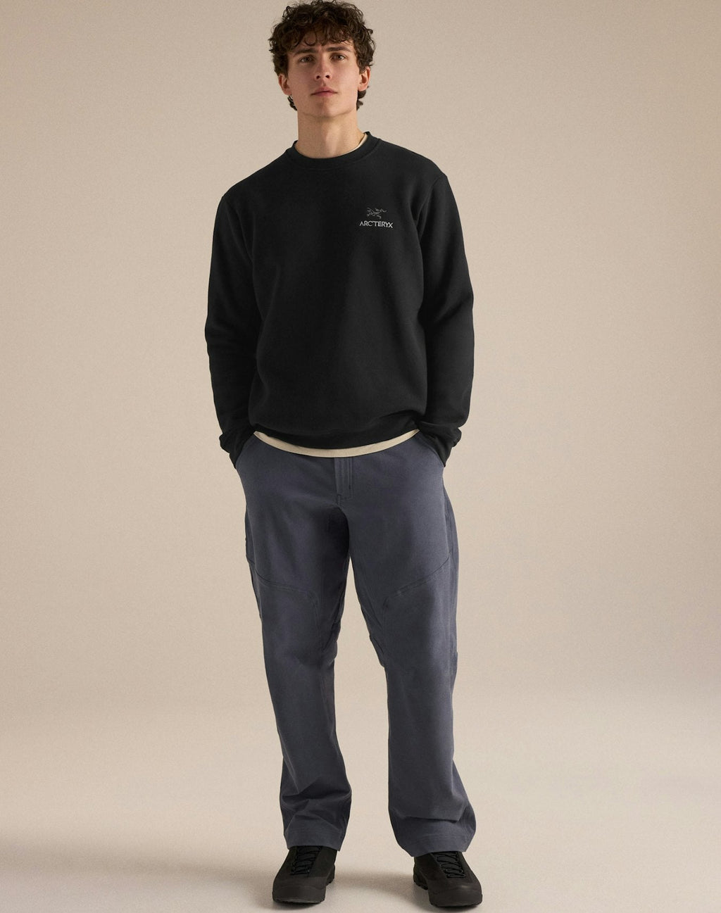 Arc'teryx Emblem Fleece Crewneck Sweatshirt – Black