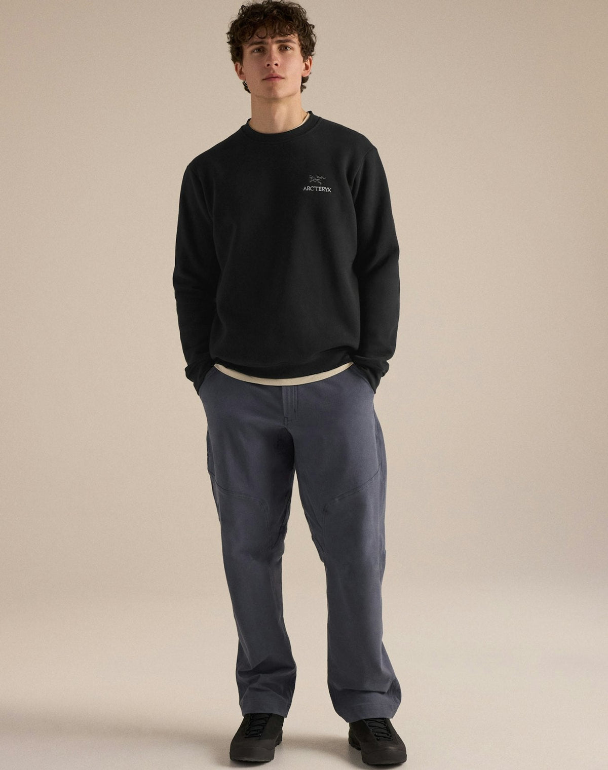 Arc'teryx Emblem Fleece Crewneck Sweatshirt – Black