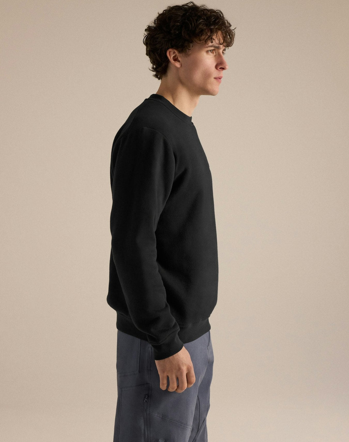 Arc'teryx Emblem Fleece Crewneck Sweatshirt – Black