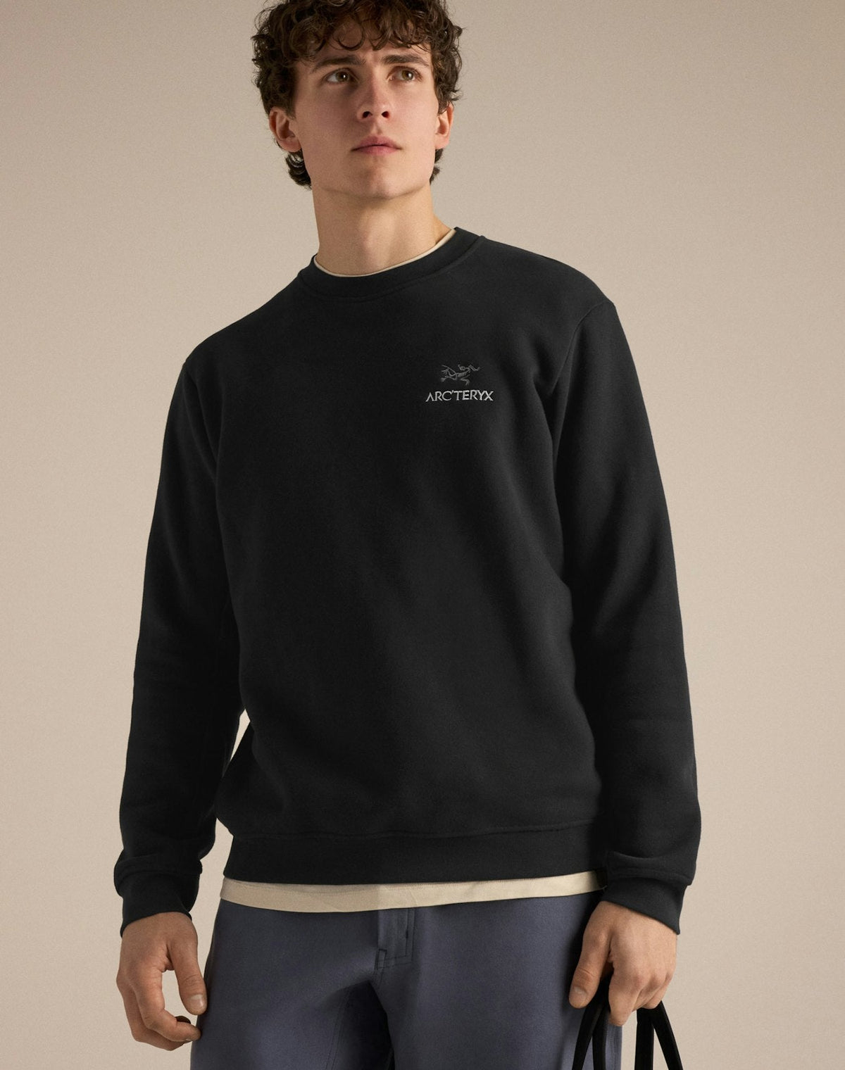 Arc'teryx Emblem Fleece Crewneck Sweatshirt – Black