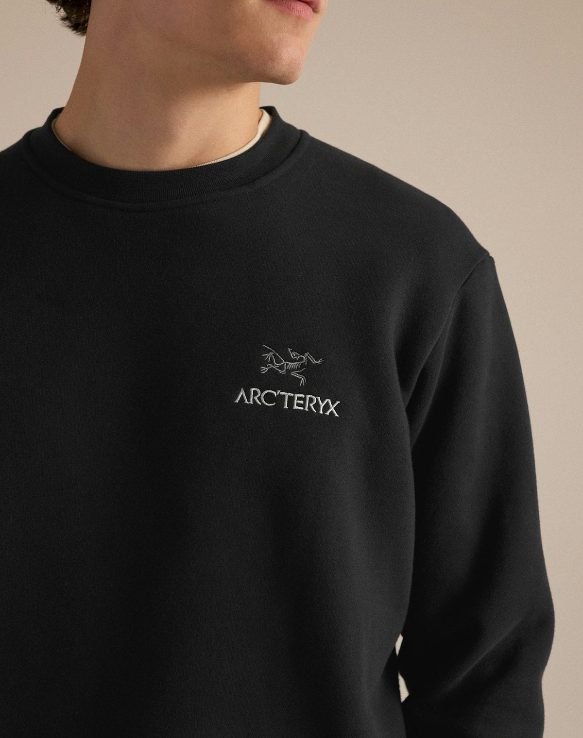 Arc'teryx Emblem Fleece Crewneck Sweatshirt – Black
