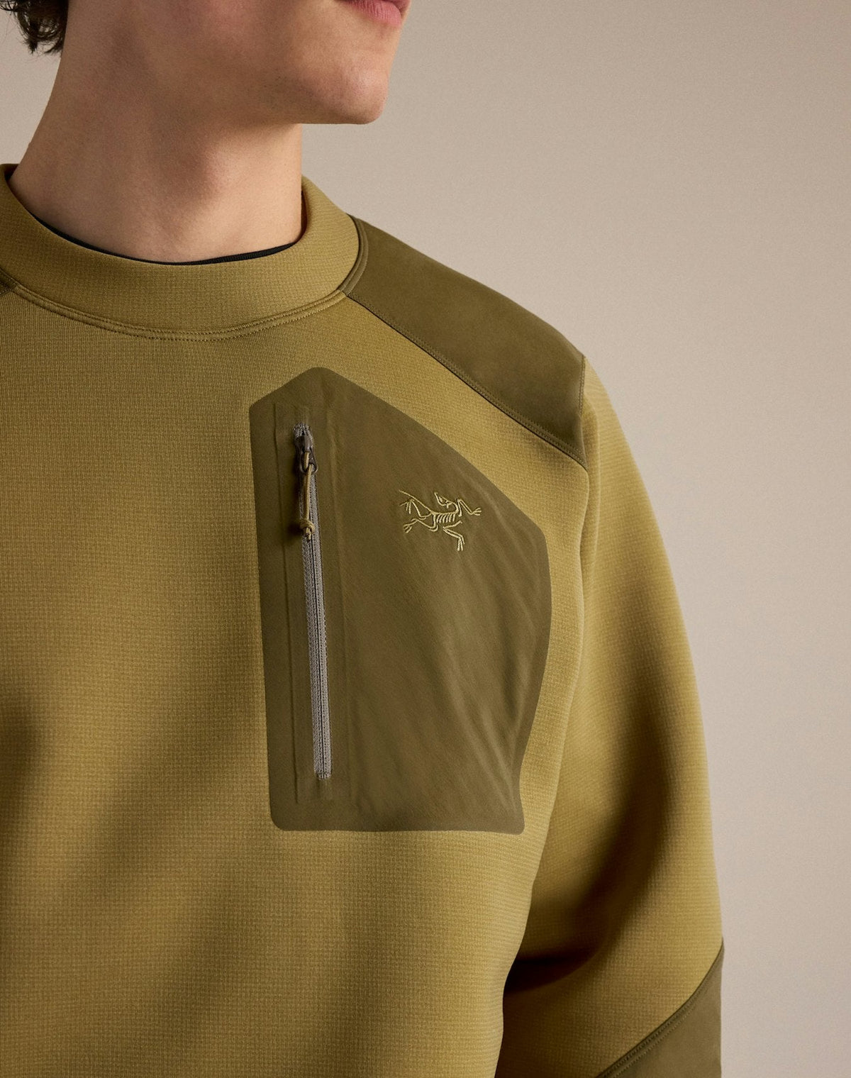 Arc'teryx Konseal Men's Crewneck – Yukon / Canvas