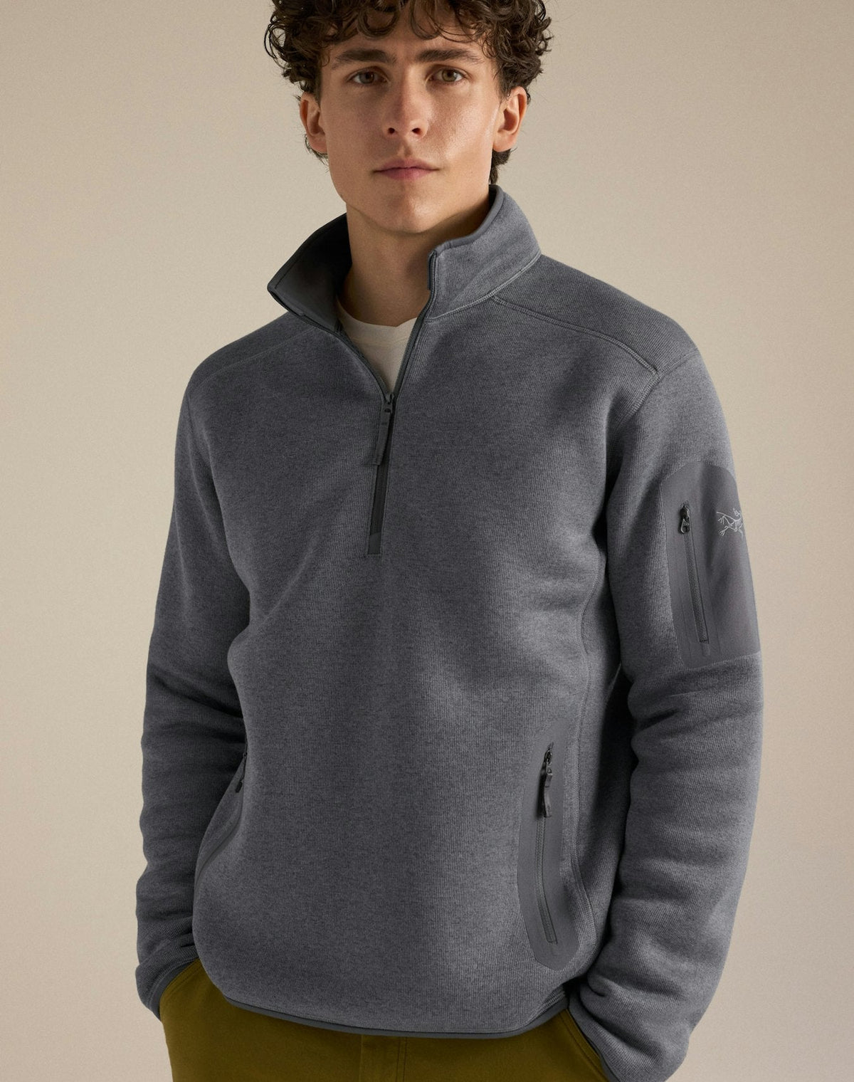 Arc'teryx Covert Men's Half-Zip Fleece-Gery