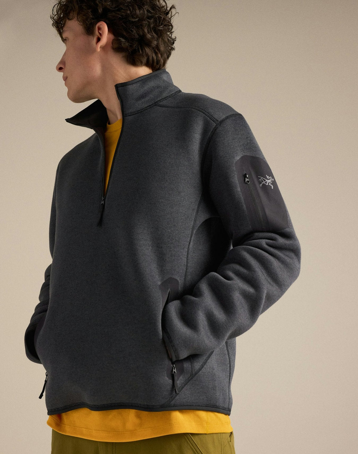 Arc'teryx Covert Men's Half-Zip Fleece-Black