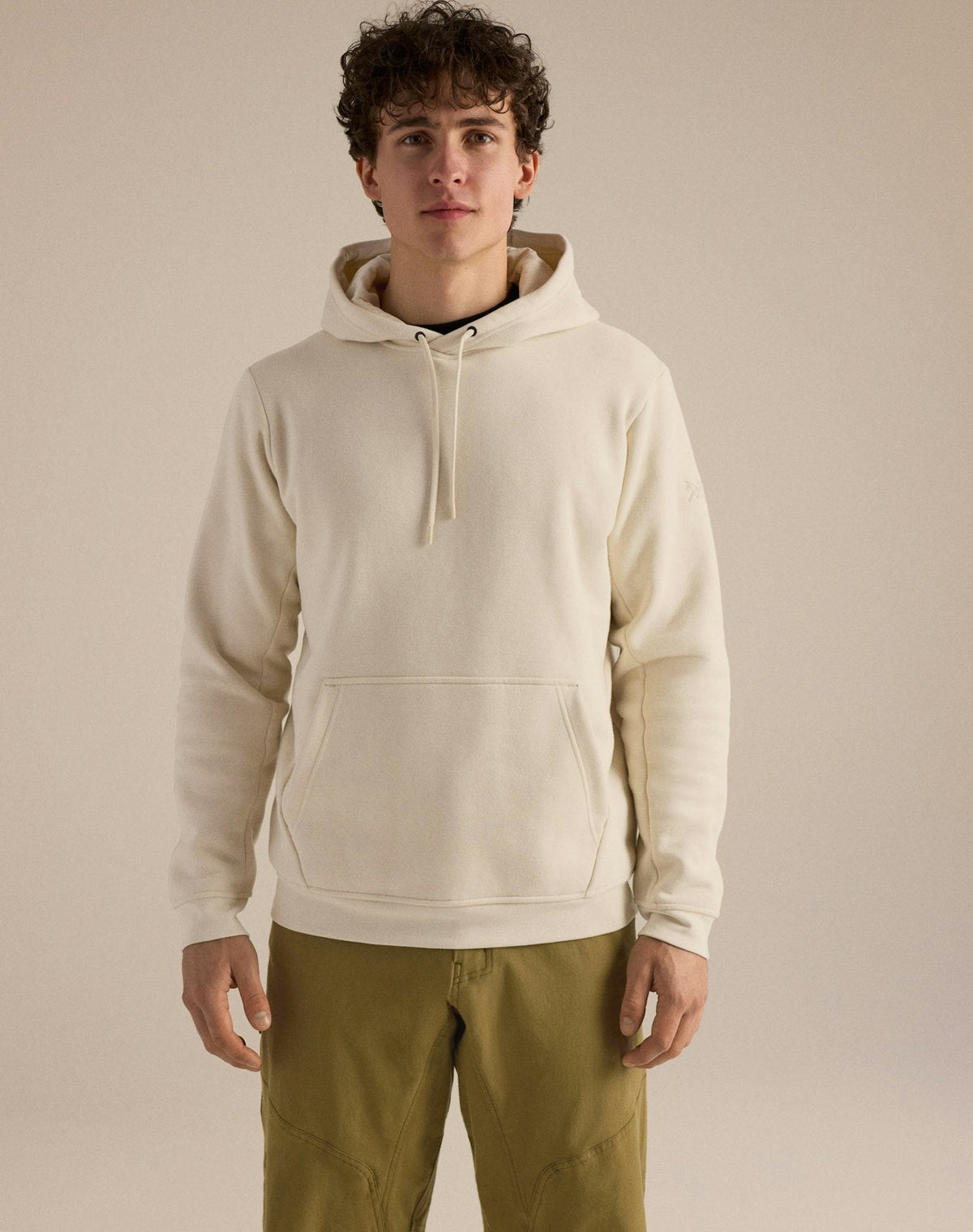 Arc'teryx Emblem Men's Fleece Hoody – Off White